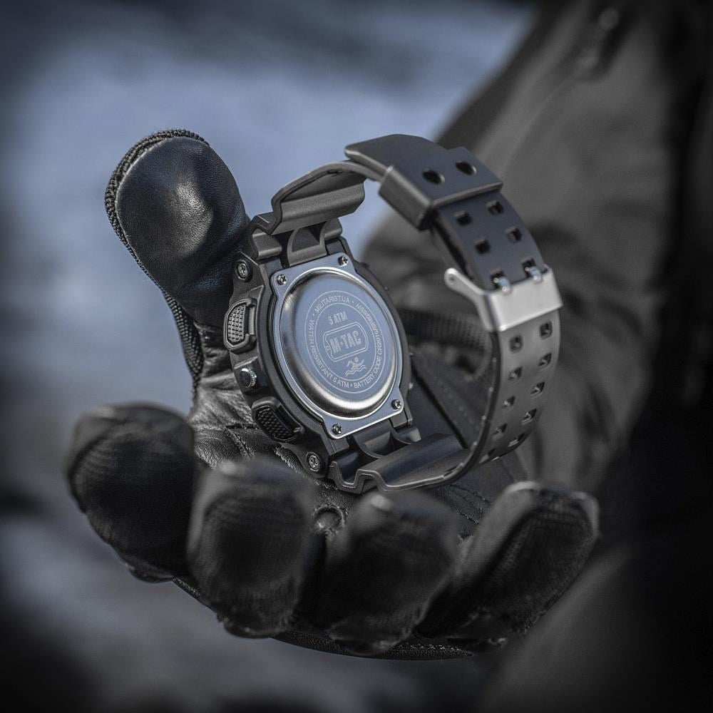 Multifunkcinis taktinis laikrodis M-Tac Tactical Sports Watch 40571, juodos spalvos