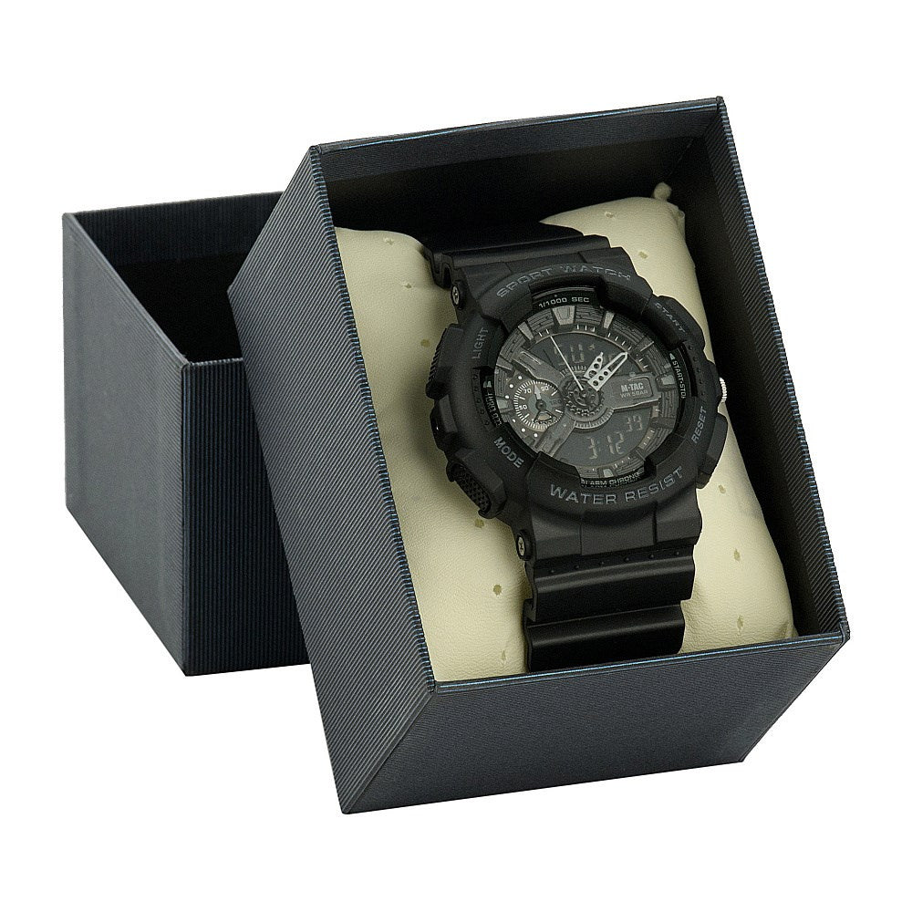 Multifunkcinis taktinis laikrodis M-Tac Tactical Sports Watch 40571, juodos spalvos