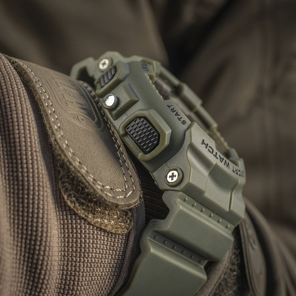 Multifunkcinis taktinis laikrodis M-Tac Tactical Sports Watch, 40570, žalios Olive spalvos