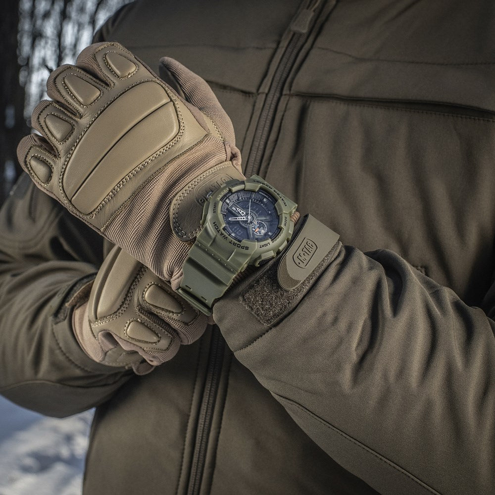 Multifunkcinis taktinis laikrodis M-Tac Tactical Sports Watch, 40570, žalios Olive spalvos