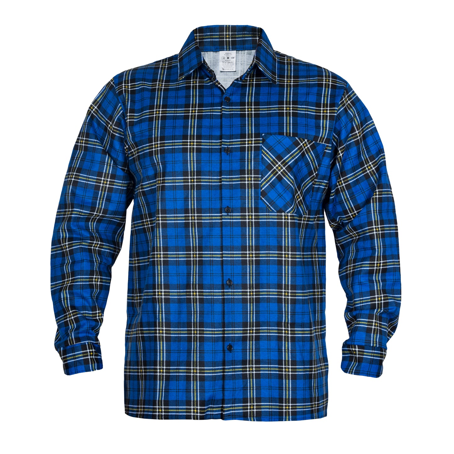 Universalūs flaneliniai marškiniai KRATA BLUE