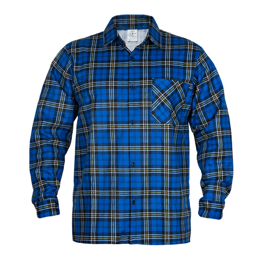 Universalūs flaneliniai marškiniai KRATA BLUE