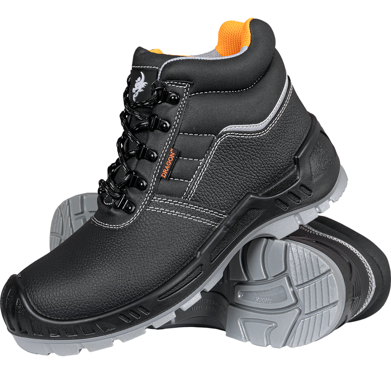 Žieminiai auliniai batai darbui su kompozitine pirštų apsauga ir nepraduriamu padu. Atsparūs drėgmei