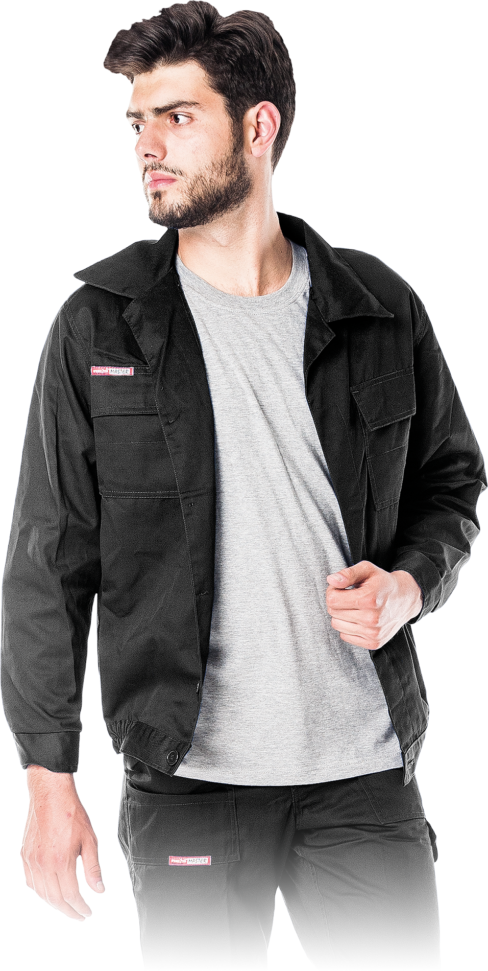 Juodos spalvos darbo švarkas vyriškas