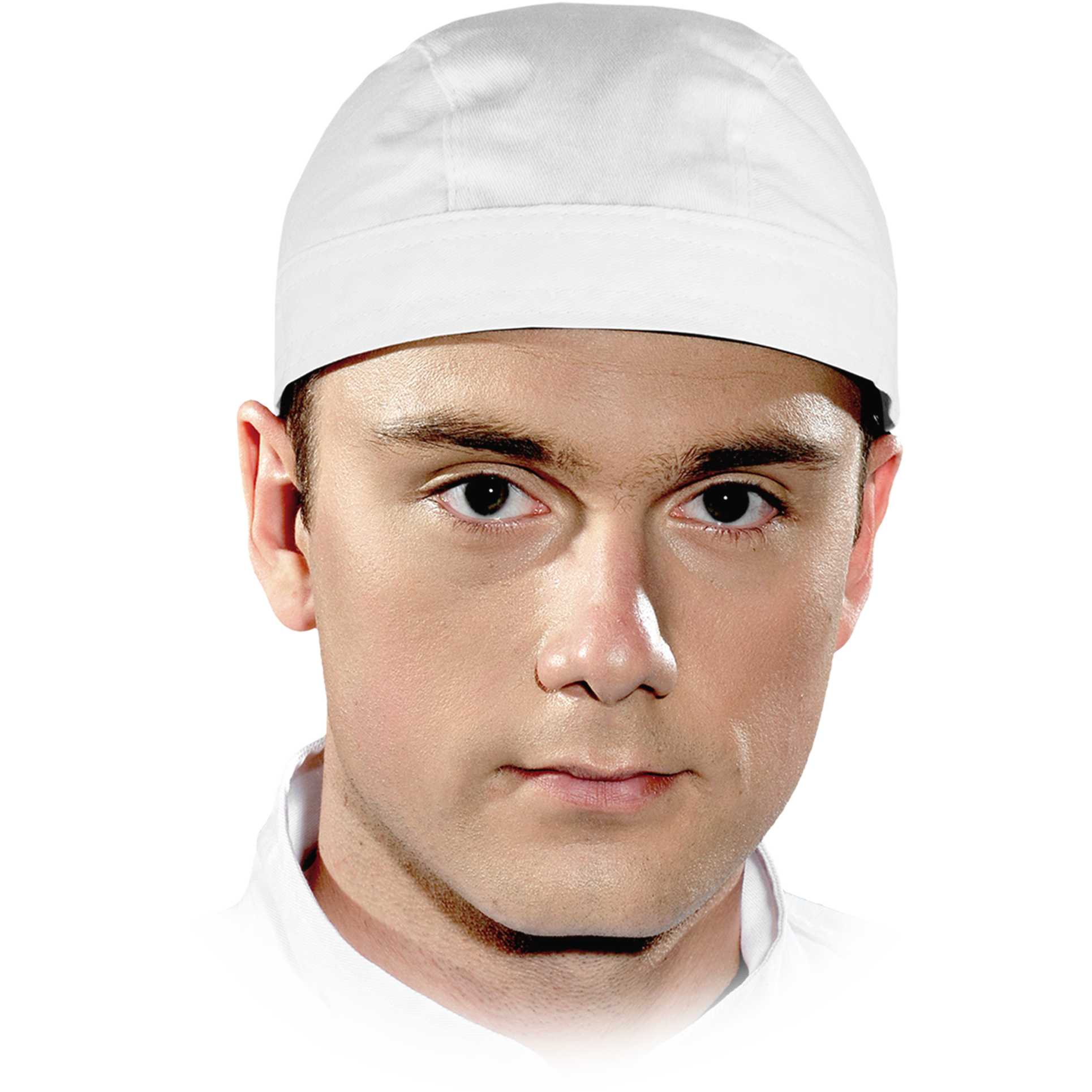 Baltos spalvos virėjo skarelė, šefo skarelė maisto gamybai