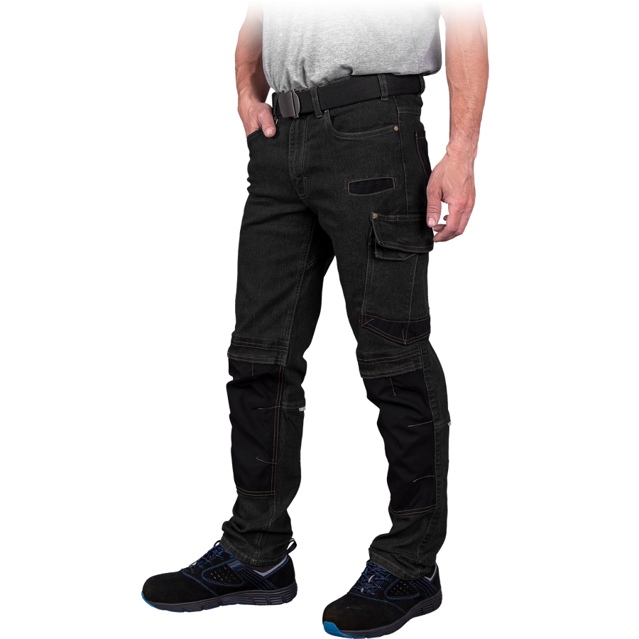 Džinsų tipo tamprios darbines kelnes