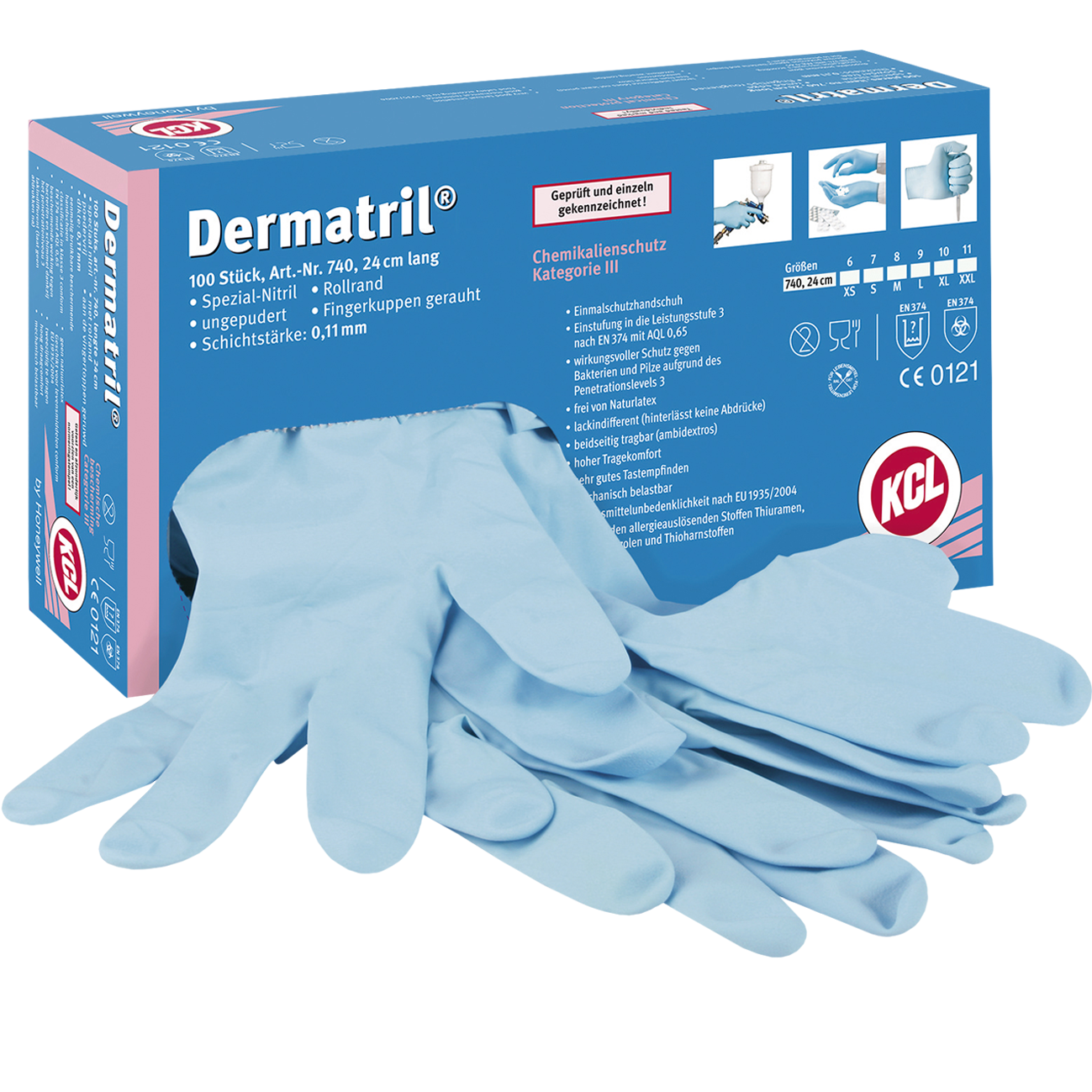 nitrilinės pirštinės DERMATRIL internetinėje parduotuvėje