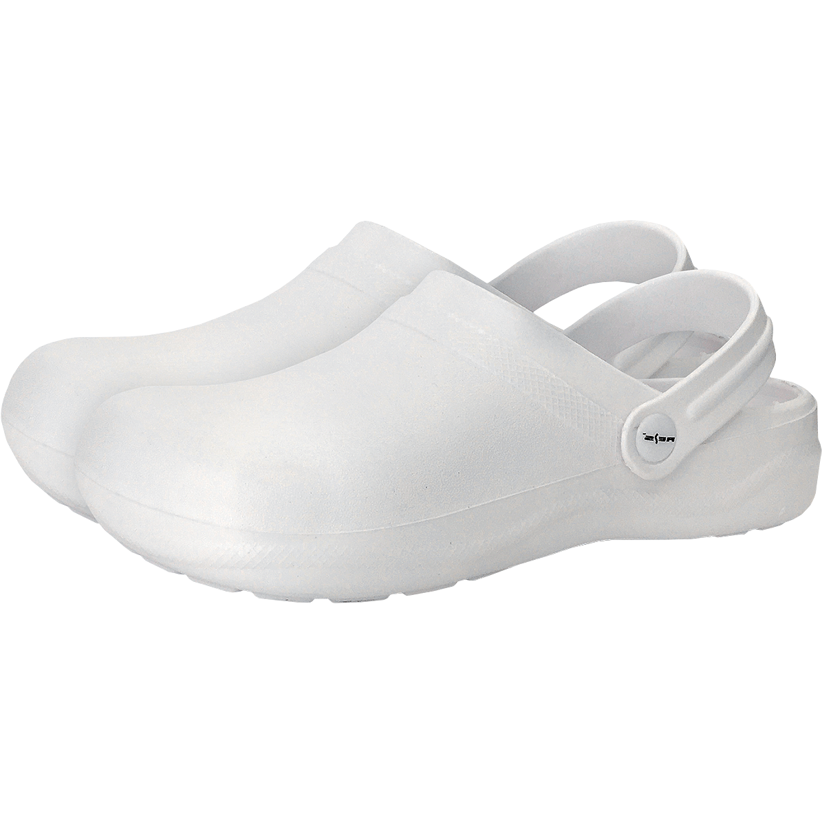 Kroksai baltos spalvos. Moterims ir vyrams modelis tinkamas.