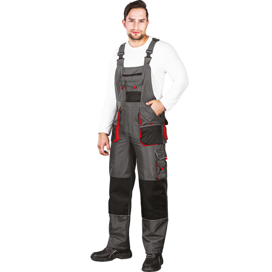 Šiltos žieminės vyriškos darbo kelnės. Darbo puskombinezonis su petnešomis. Aukštos kokybės kelnės. Skandinaviško tipo.