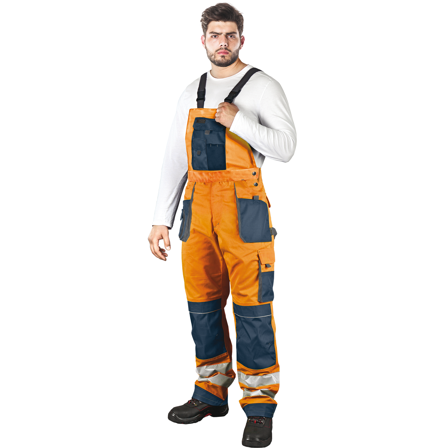 Signalinės darbo kelnės su atšvaitais