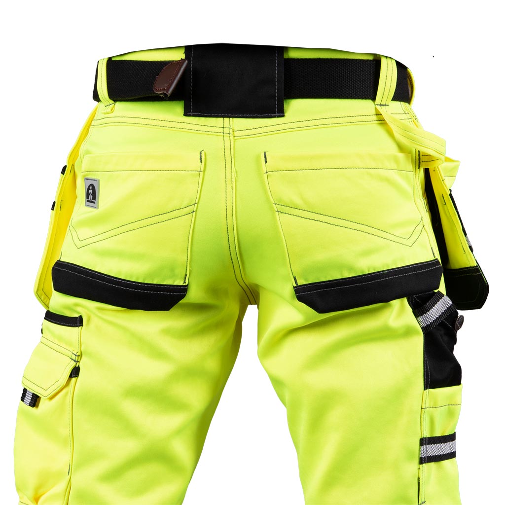Darbo kelnės HAYTON, iš tvirto „twill“ audinio su atšvaitais (EN ISO 20471, 2 klasė)