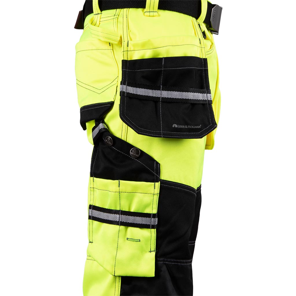 Darbo kelnės HAYTON, iš tvirto „twill“ audinio su atšvaitais (EN ISO 20471, 2 klasė)
