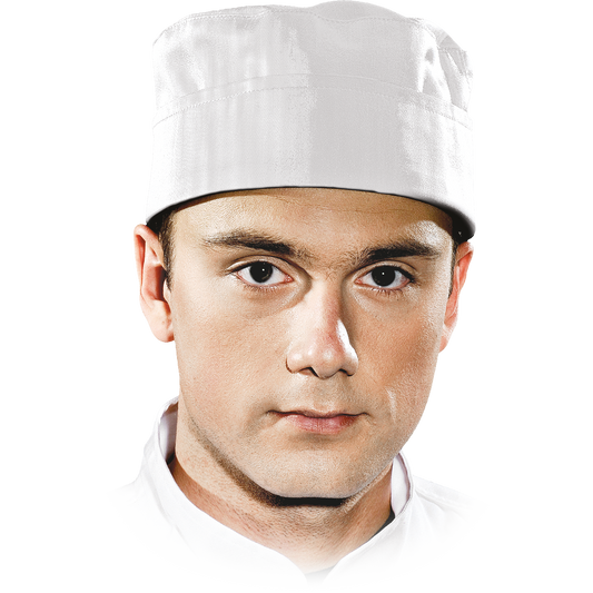 Žema virėjo kepurėlė WHITE