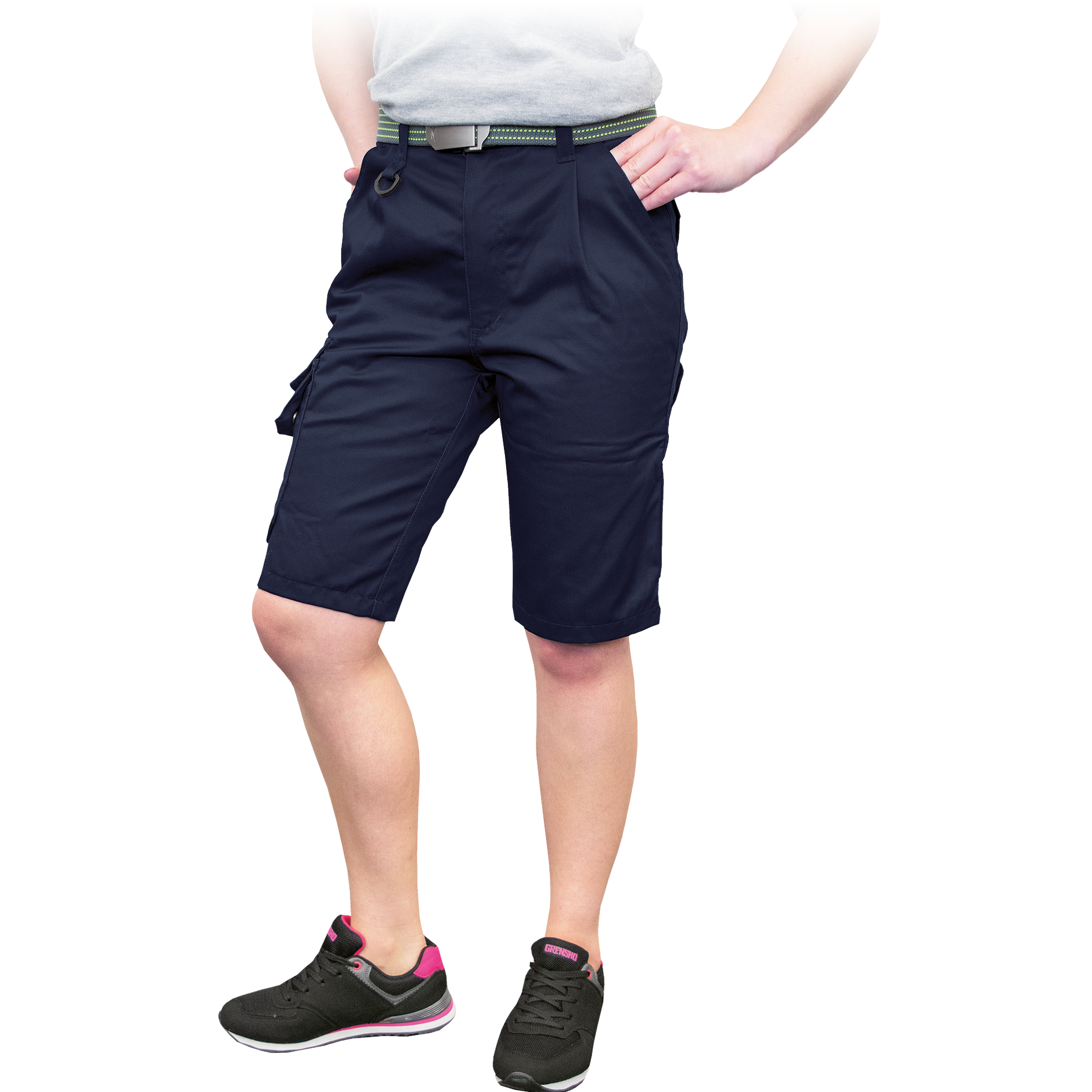 moteriški šortai ir bridžai darbui. Sertifikuoti moteriški darbo rūbai. Apranga darbui moterims