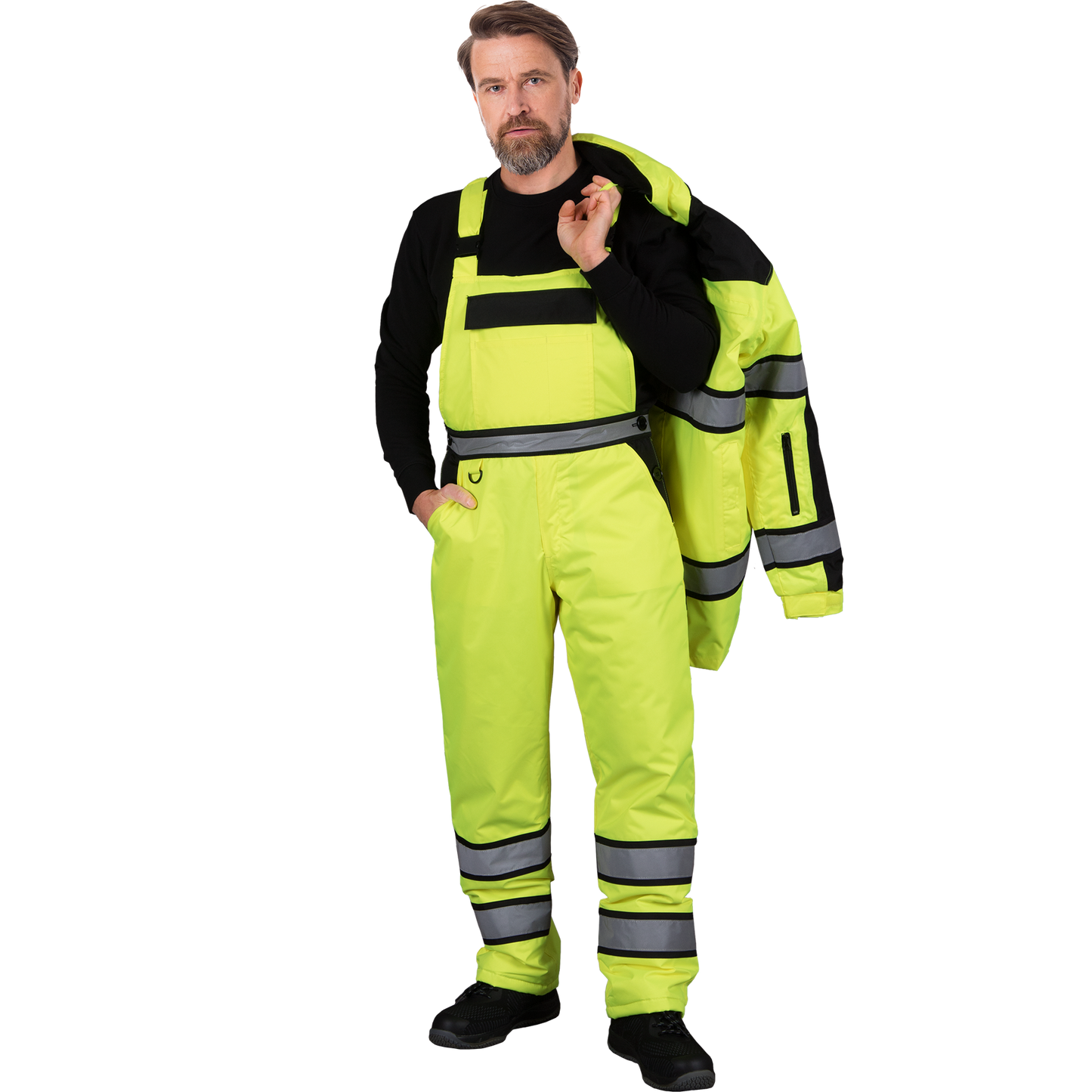 Pašiltintas darbo puskombinezonis MILING, dydžiai nuo M iki 8XL