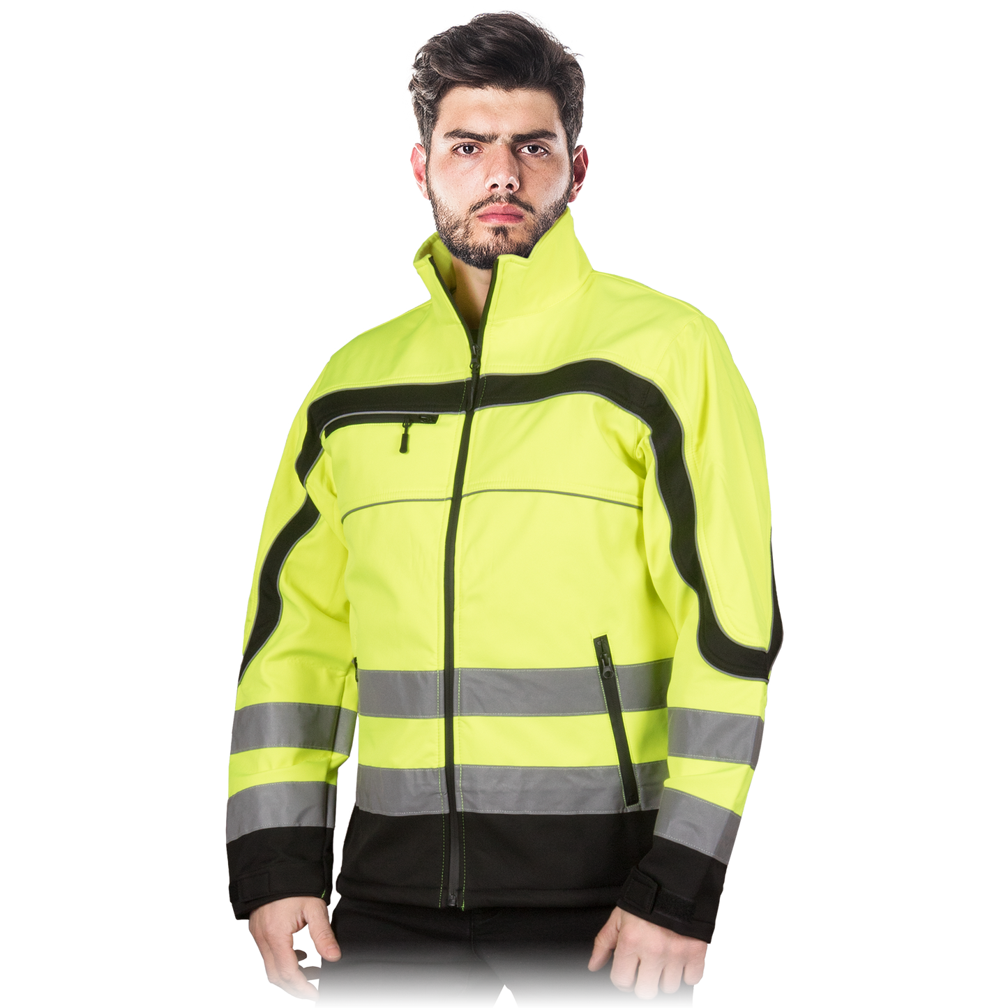 Signalinė striukė SOFTSHELL NEMO YELLOW