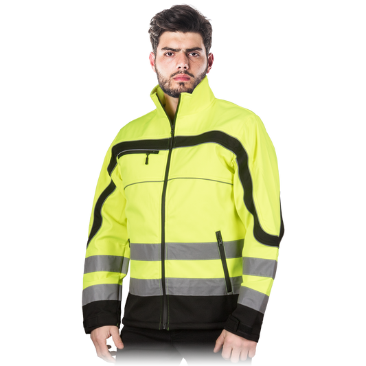 Signalinė striukė SOFTSHELL NEMO YELLOW