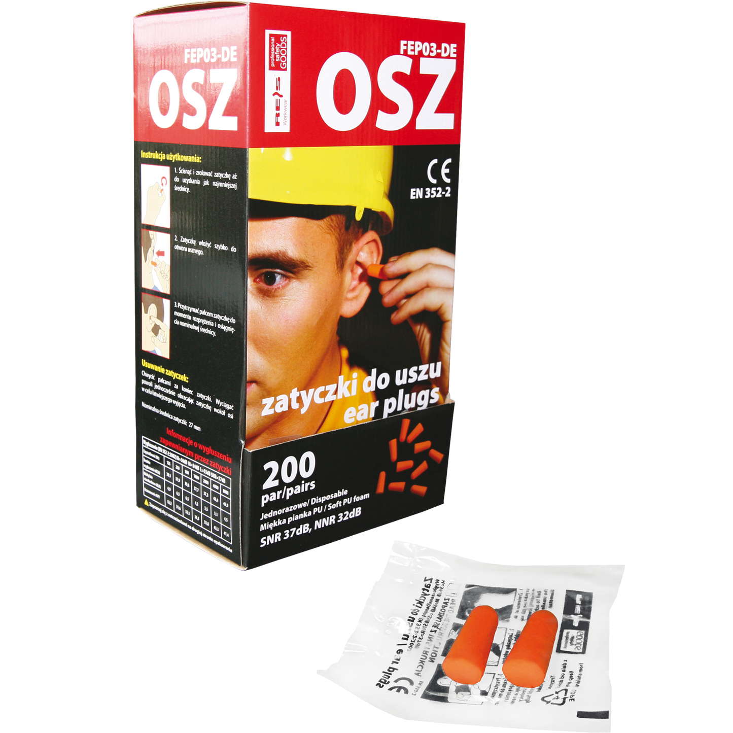 Ausų kištukai OSZ (200 porų)