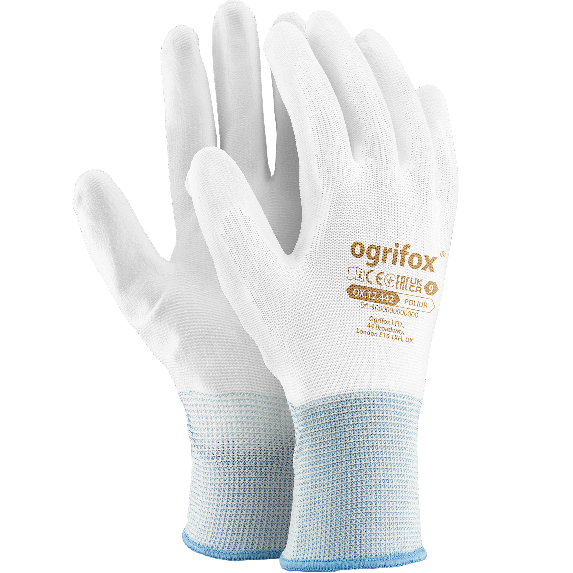 Apsauginės pirštinės aplitos PU OGRIFOX OX-POLIUR WW