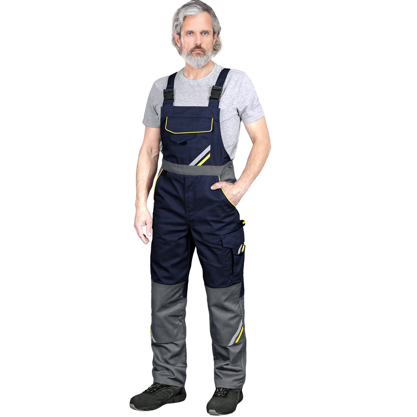 psukombinezonis darbui. Kelnės su petnešomis, kokybiškos siūlės ir medžiaga.