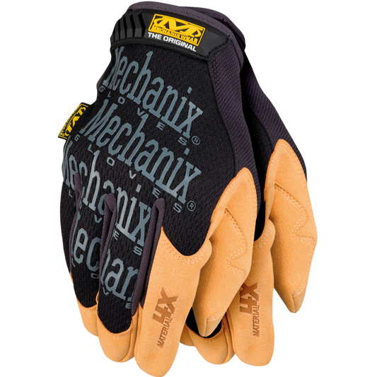 Mechanix pirštinės. "Material 4X" - technologiškai pažangi medžiaga, 4 kartus atparesnė dėvėjimuisi, trinčiai ir pradūrimams, nei natūrali ar sintetinė oda. Prie rankos formos prisitaikanti TrekDry® medžiaga viršuje užtikrina ypatingą patogumą. LYCRA tarpupirščiuose garantuoja lankstumą bei vėdinimą. Patogus užsegimas. Galima skalbti skalbyklėje.