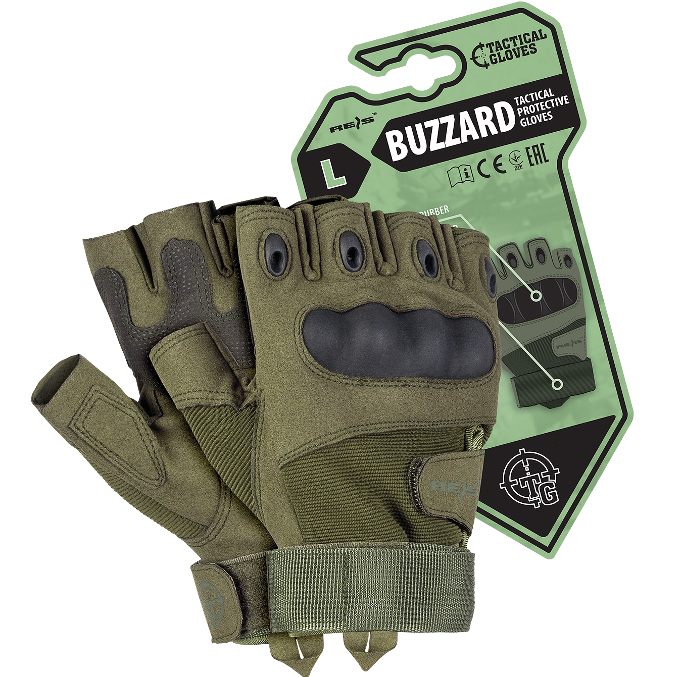 Taktinės pirštinės BUZZARD