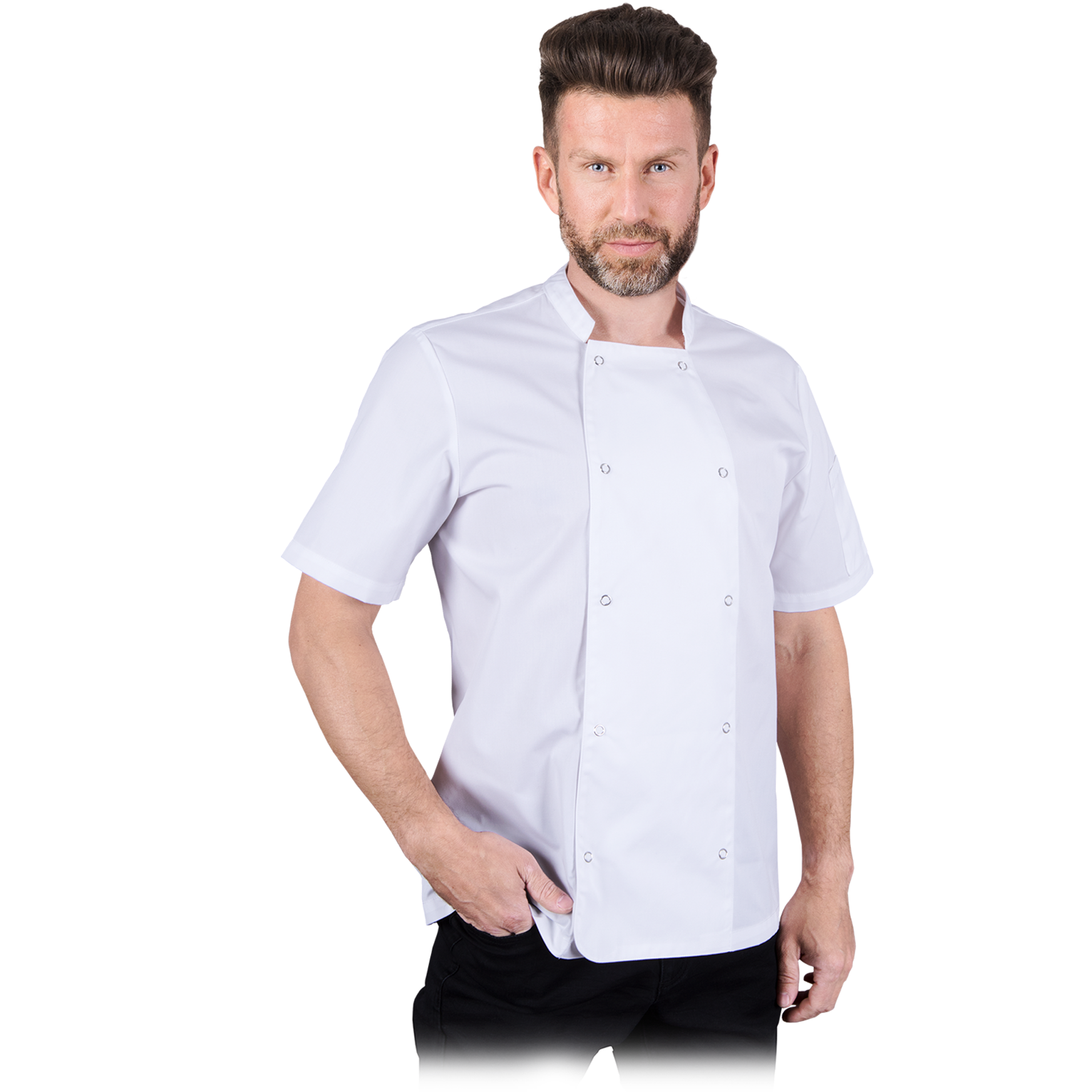 Virėjo marškinėliai SEMPRE, skirti darbui virtuvėje, vyriški.