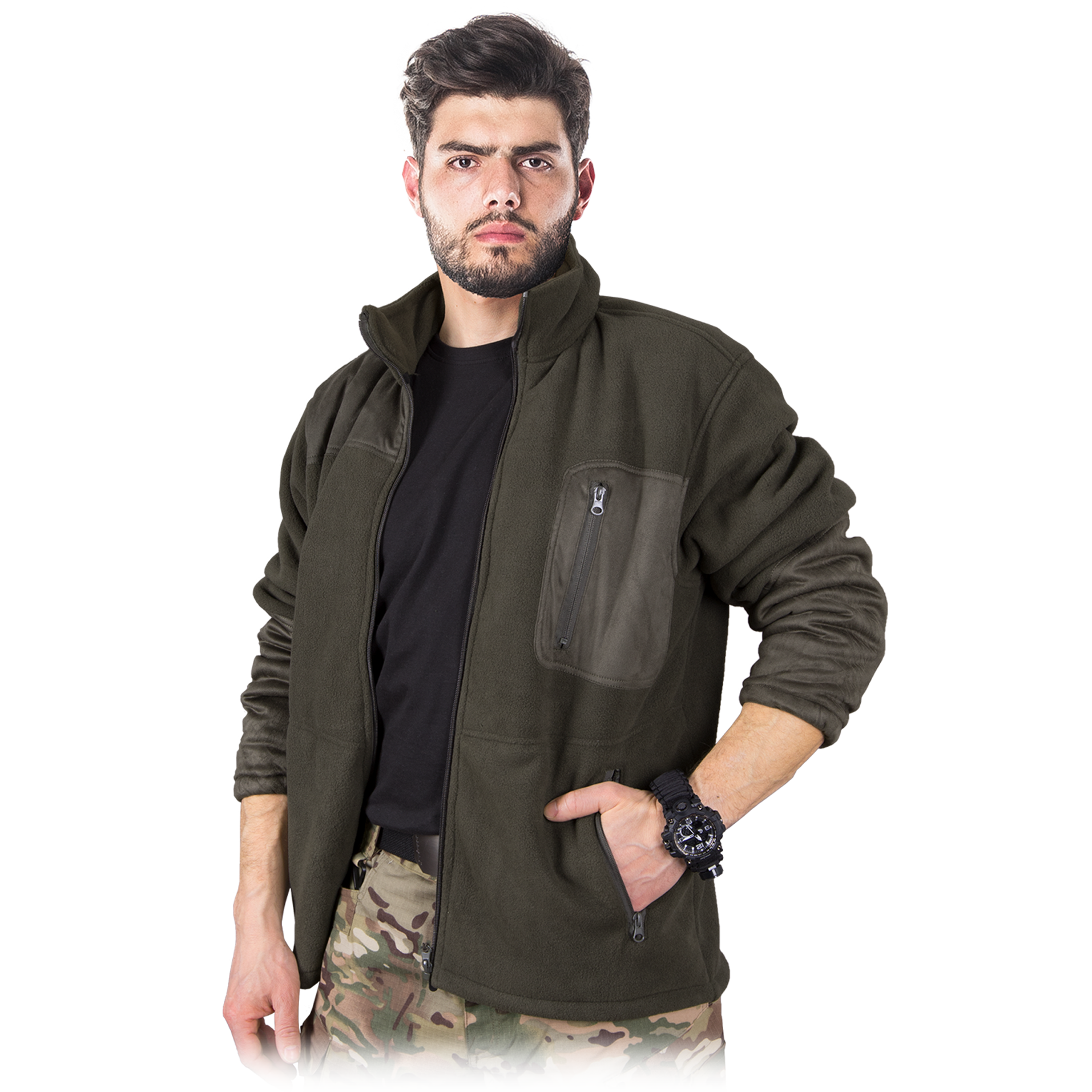 vyriskas dzemperis darbui ir laisvalaikiu. FOREST serijos, flysinis. Tinka medžiotojams, kariams, žvejams