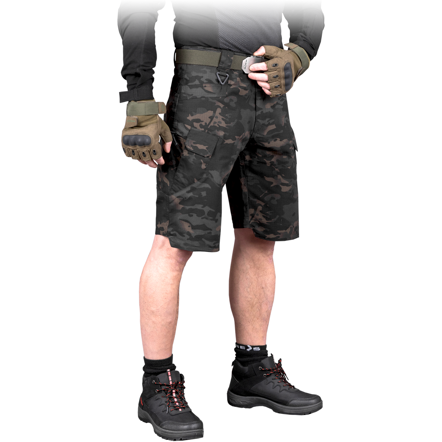 Maskuojančios spalvos taktiniai šortai TACTICAL MAGGOT CAMO
