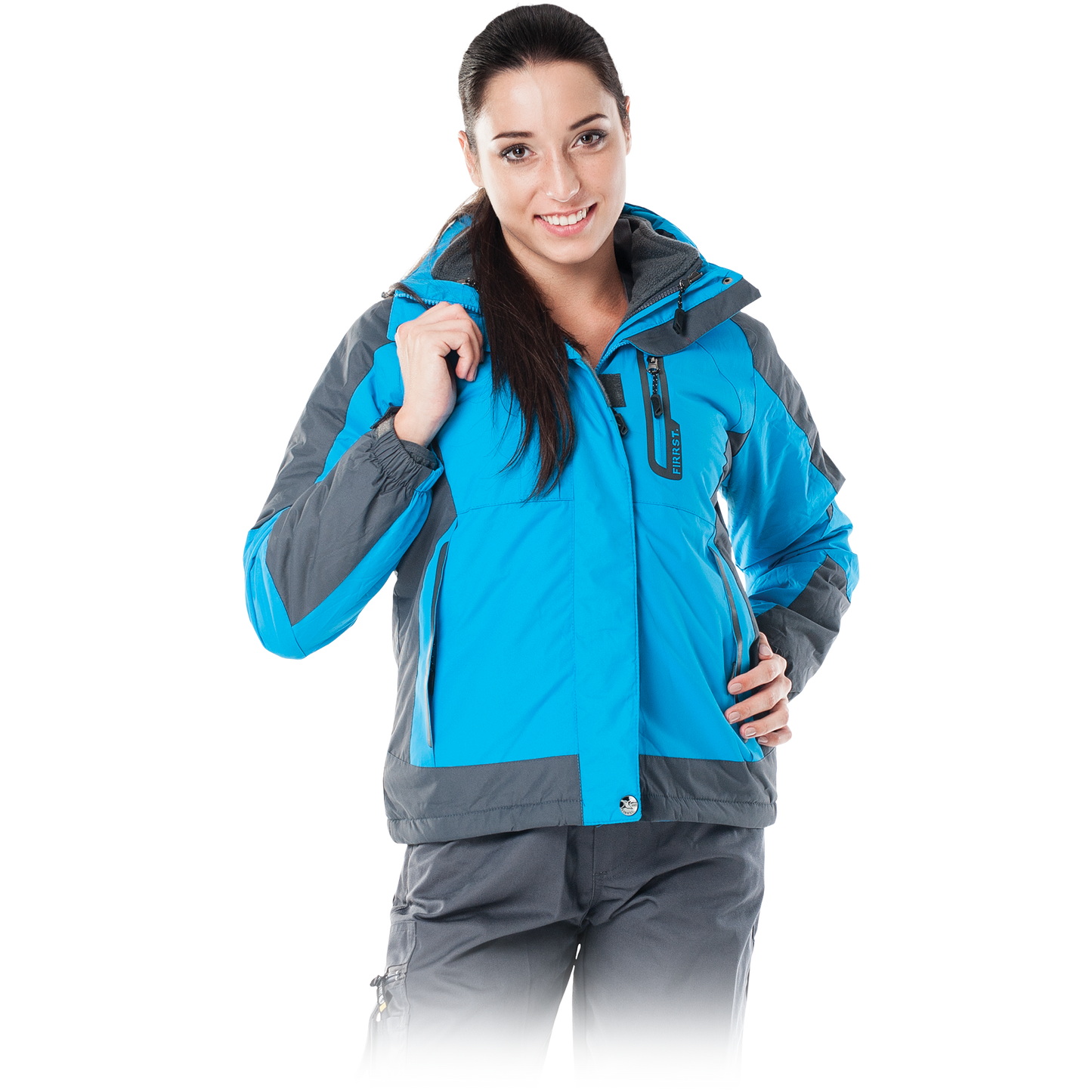 Neperšlampanti moteriška žieminė striukė FROG, su išimamu flisiniu pamušalu