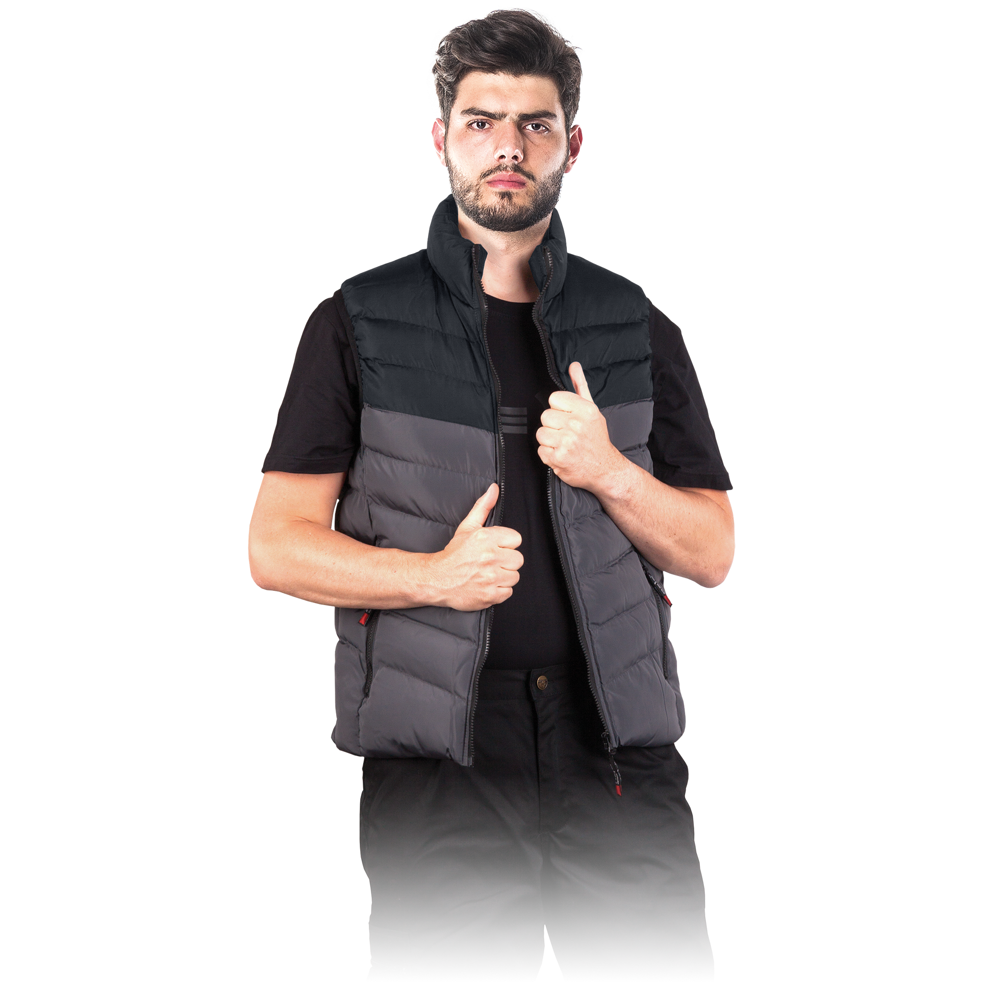 Demisezoninė vyriška liemenė su įmonės logotipu