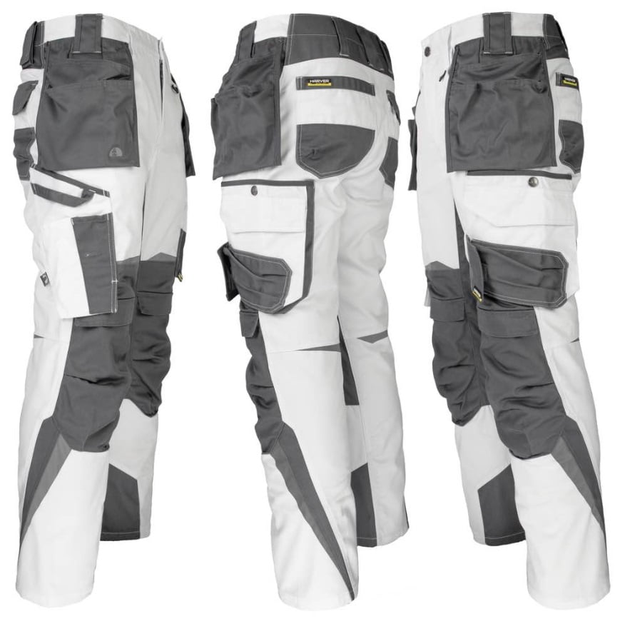 baltos darbines kelnes