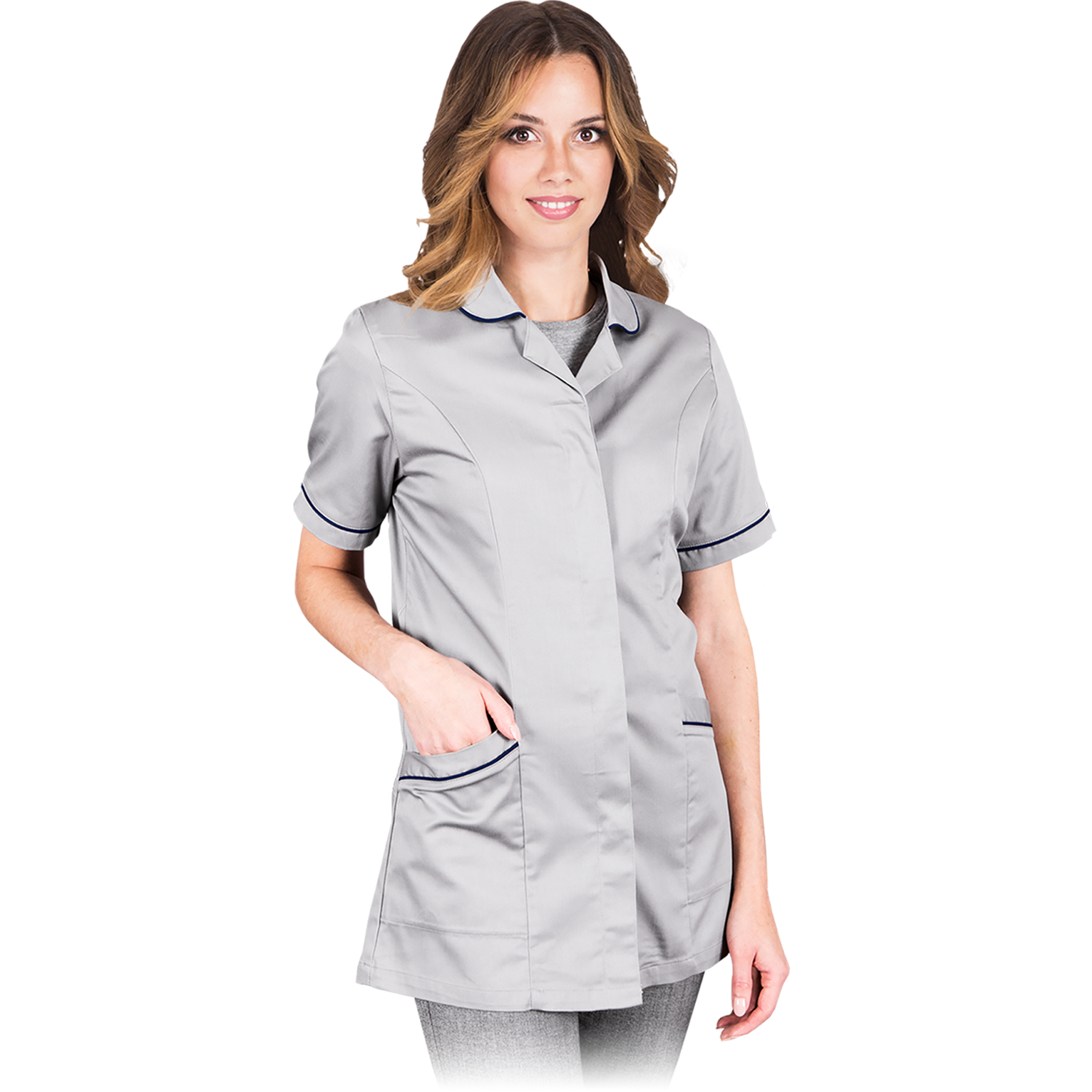 Moteriška palaidinė darbui aptarnavimo sirtyje. Valytojoms, šeimininkėms.