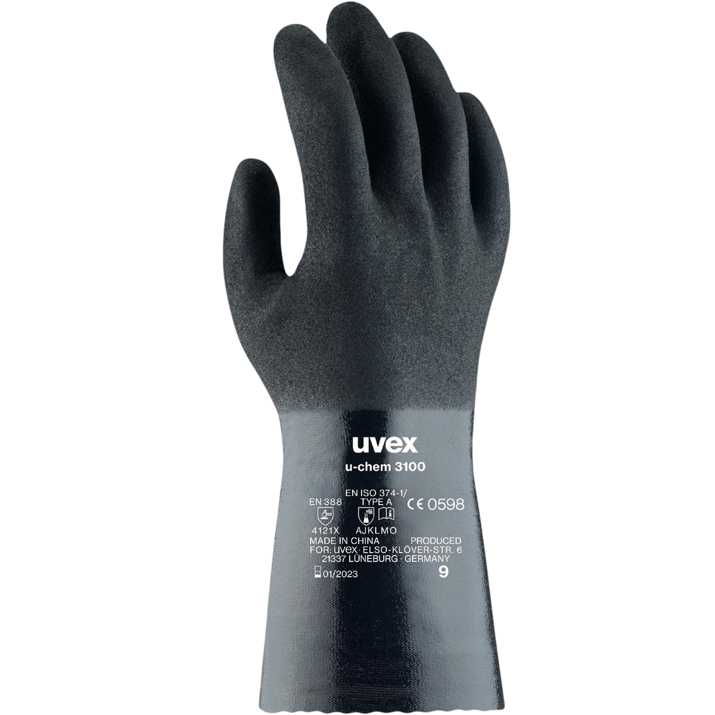 Apsauginės nitrilinės pirštinės UVEX U-CHEM 3100