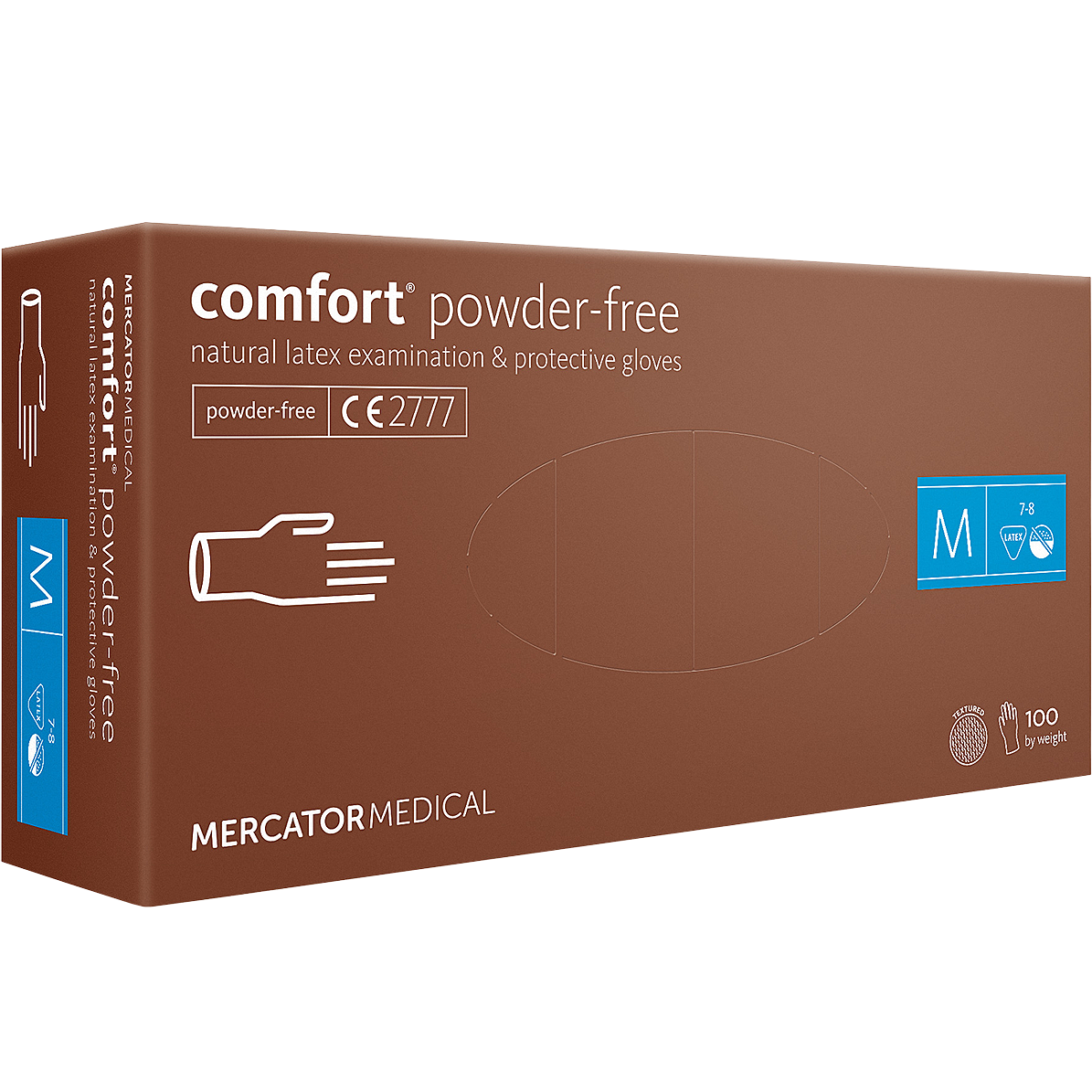 Nitrilinės pirštinės MERCATOR COMFORT (100 vienetų), be pudros