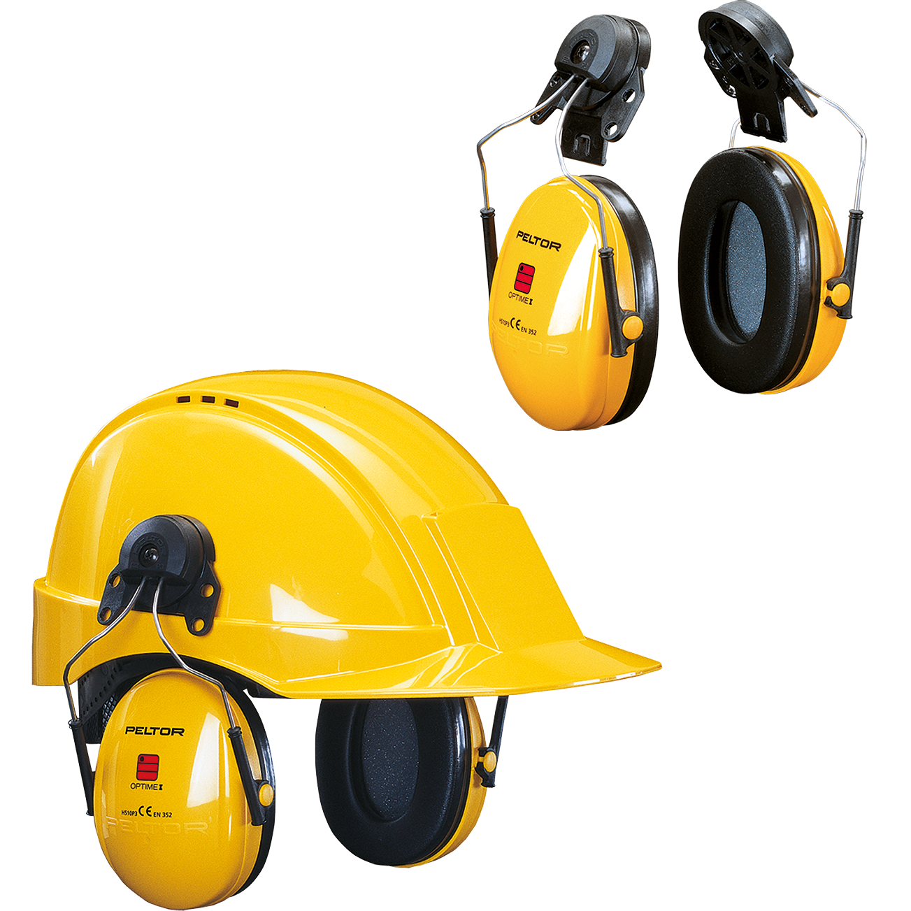 3M OPTIME I helmet-mounted earmuffs