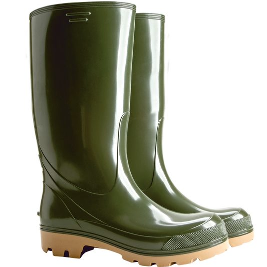 Vyriški aukšti guminiai batai GRANDER OB SRA, žalios spalvos