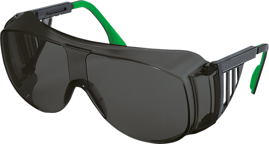 Suvirinimo akiniai su tamsintu stiklu UVEX WELD BZ5, profesionali akių apsauga su 5 lygio filtru