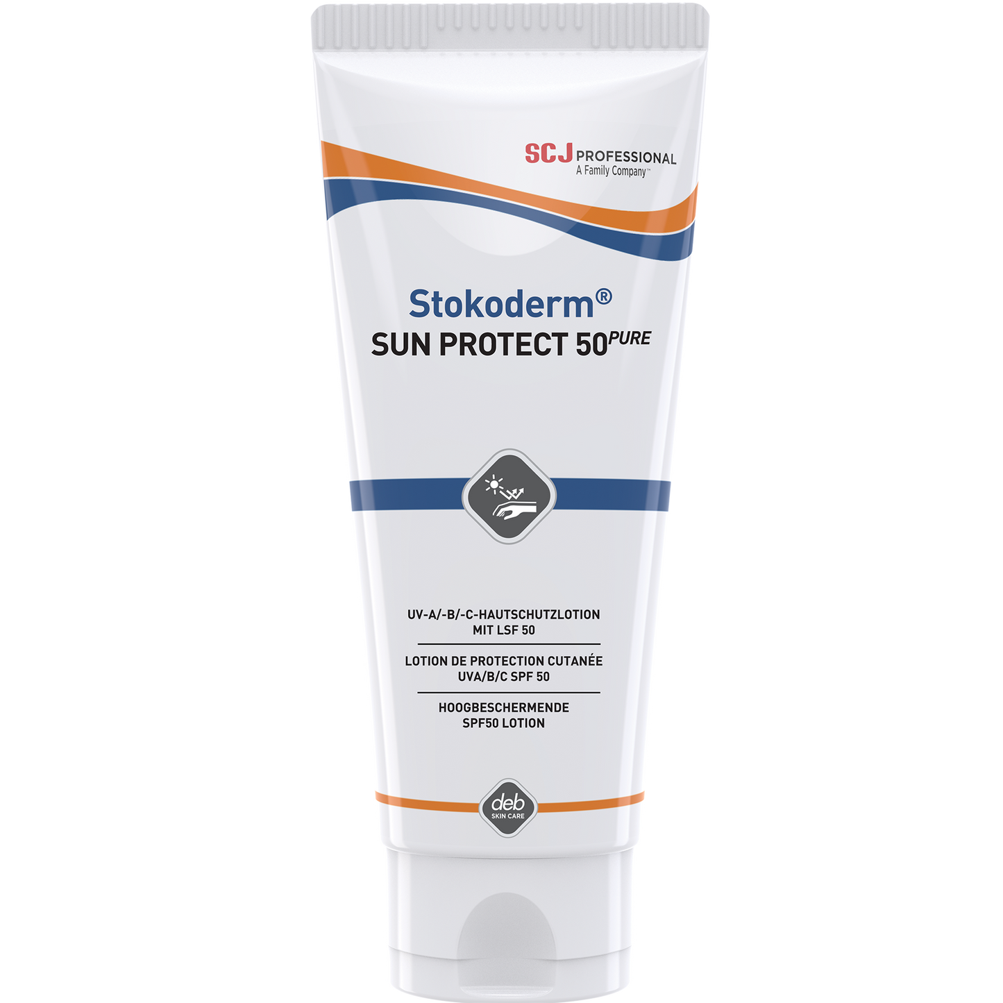 STOKODERM SUN PROTECT yra specializuotas kūno kremas nuo saulės, sukurtas apsaugoti odą nuo žalingo ultravioletinių spindulių poveikio:  Aukštas UV apsaugos lygis: Sudėtyje yra UV-B 50 filtro, užtikrinančio efektyvią apsaugą nuo UV-B spindulių. UV-C apsauga: Suteikia apsaugą nuo UV-C spinduliuotės, atsirandančios dėl tam tikrų technologinių procesų, pavyzdžiui, suvirinimo. Sudėties ypatybės: Be silikono ir dažiklių, todėl yra saugus ir švelnus odai.