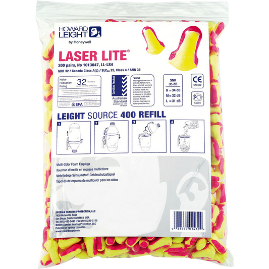 Earplugs HONEYWELL LASER LITE® LS400 (SNR=35 dB) – Reliable Hearing Protection