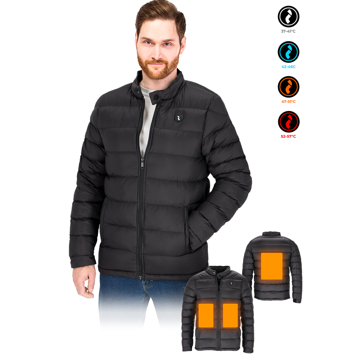 SLOP heated jacket, with adjustable multi-level heating function