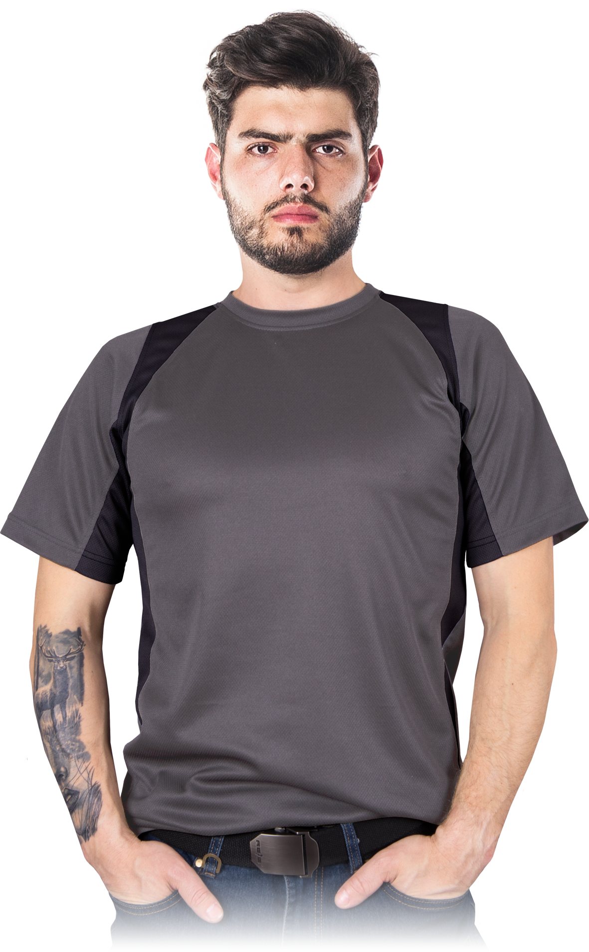 Vyriški MODERN tinklinio audinio marškinėliai (3 spalvų variantai)