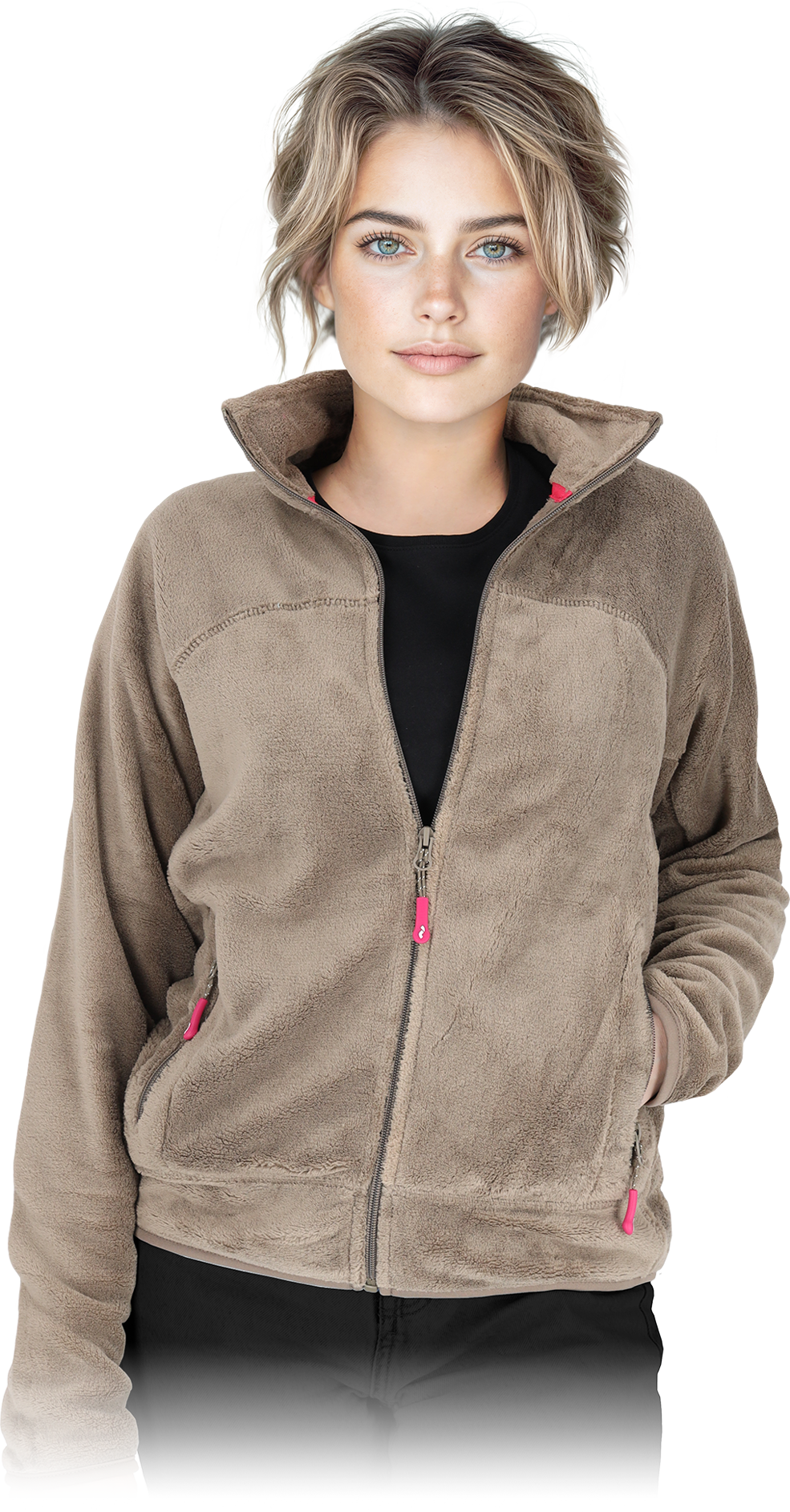 Soft, warm and comfortable women's fleece sweater SHEEP (choice of colors)