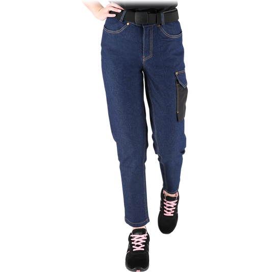 Women's elastic work denim trousers JEANS SLIM 727