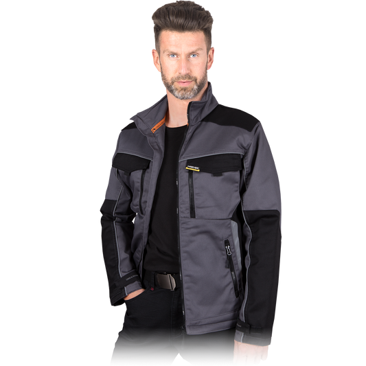 Patogus darbo švarkas HARVER, su pamušalu, pilkos spalvos