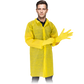 Vienkartinis apsiaustas iš 100% polipropileno LAB CLASSIC, ilgomis rankovėmis (10 vnt.)