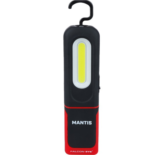Kompaktiškas dirbtuvių žibintas Mactronic MANTIS, su magnetu ir kabliuku