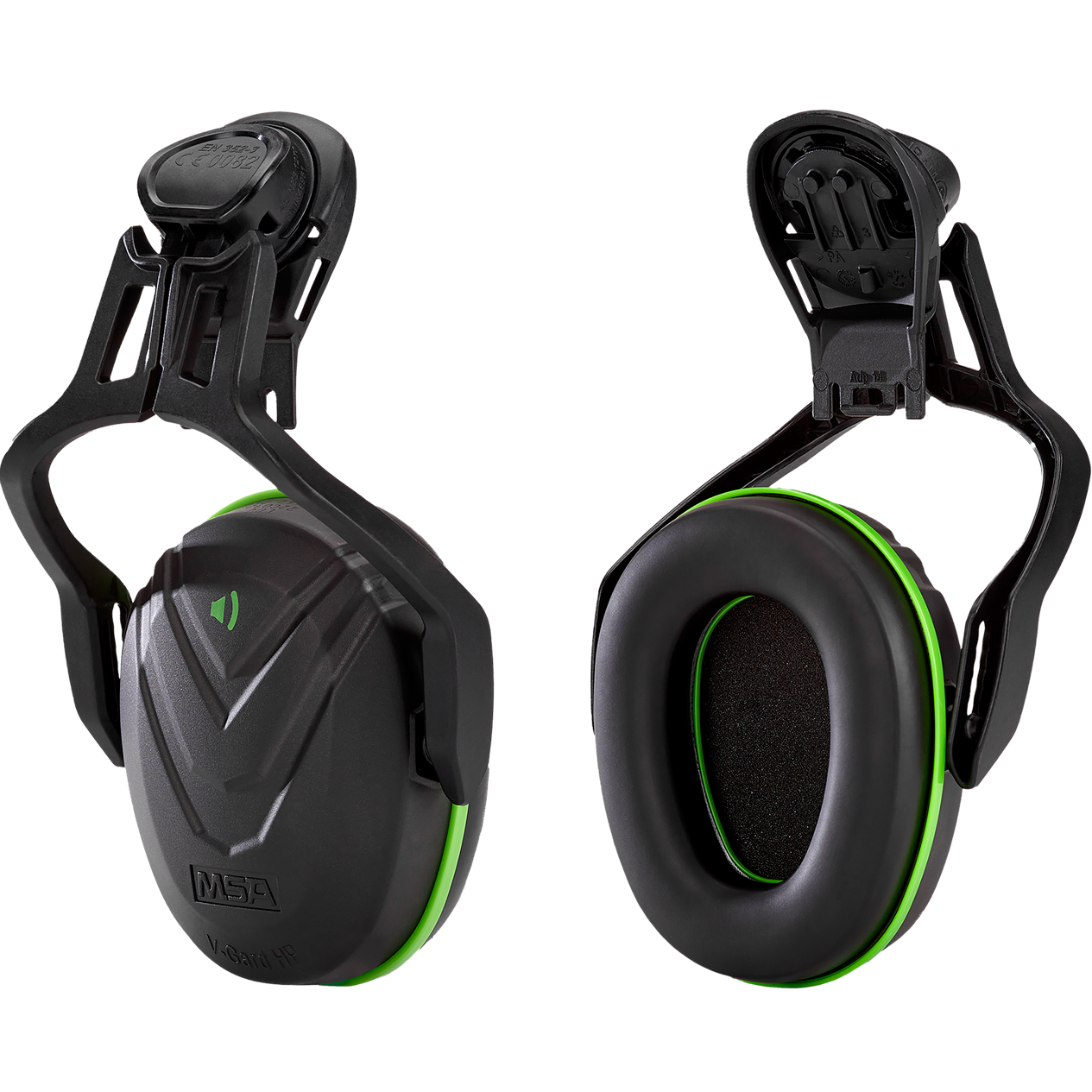 MSA V-Gard apsauginės ausinės (SNR 28 dB) tvirtinamos prie šalmo