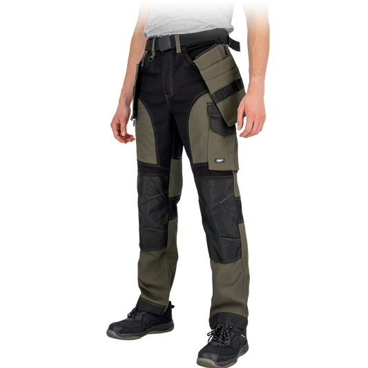 Stilingos ir elastingos darbo kelnės TERRA, ergonomiškos, su papildomomis kišenėmis