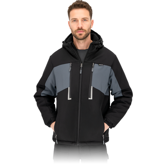 Žieminė pašiltinta darbinė striukė GOSHELL, su kapišonu